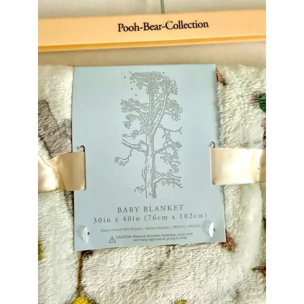 New Pooh Bear Collection Winnie The Pooh Leaves Fall Baby Blanket 30